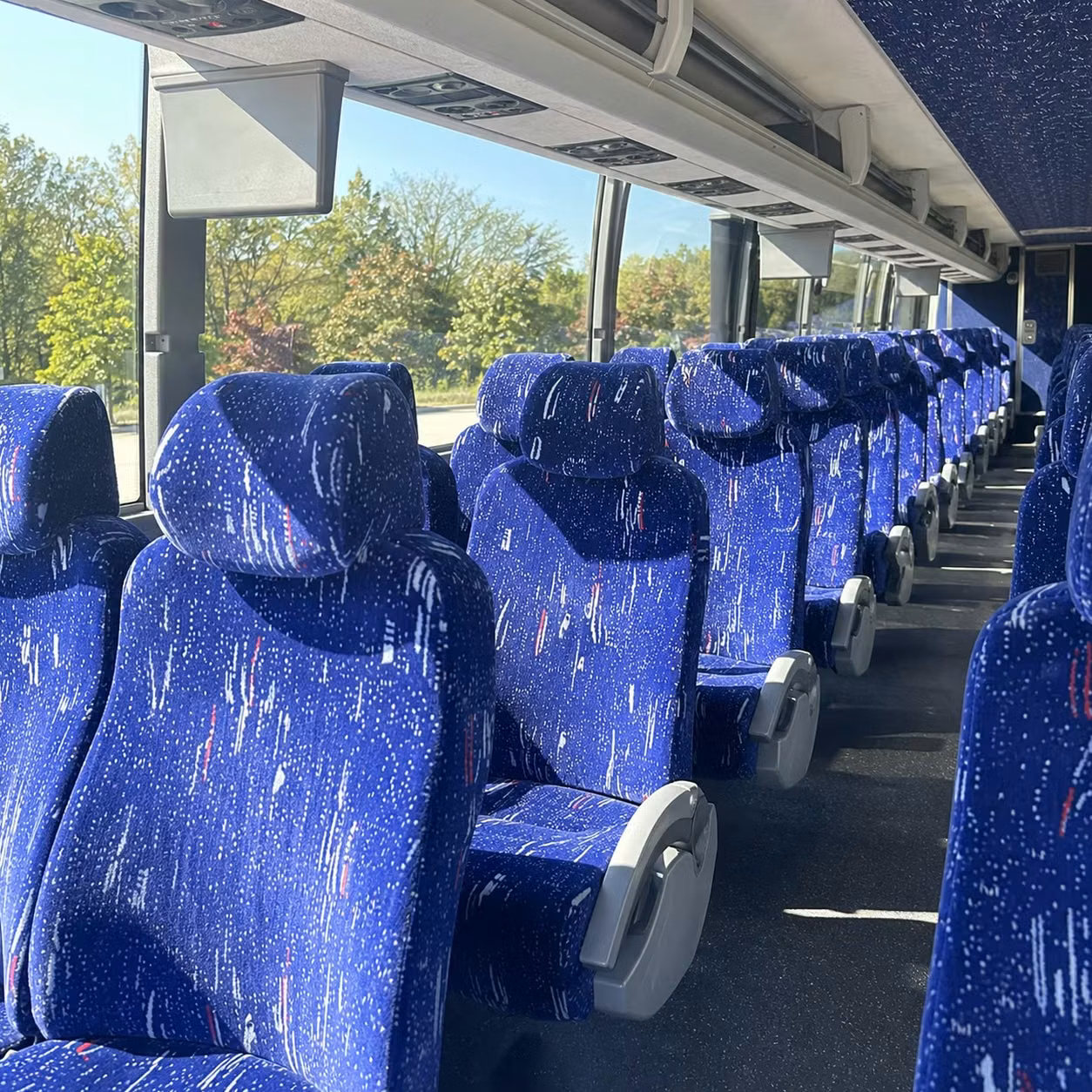 carlsbad charter bus rental interior